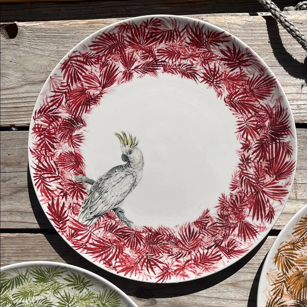 Laboratorio Paravicini “Jungle” 23cm Plates – Set of 4 Handcrafted - Picture 5 of 17